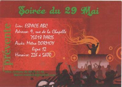 Open Bar du 29 Mai