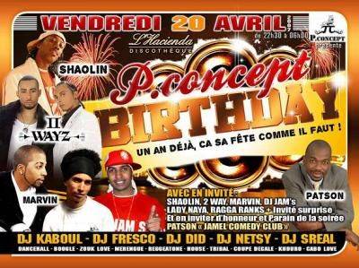 P.CONCEPT BIRTHDAY AVEC PATSON (JAMEL COMEDY CLUB)