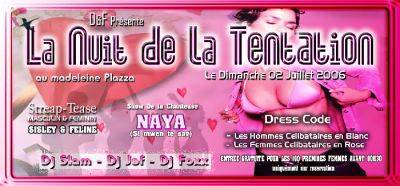 LA NUIT DE LA TENTATION