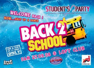 Student’s Party – BACK 2 SCHOOL