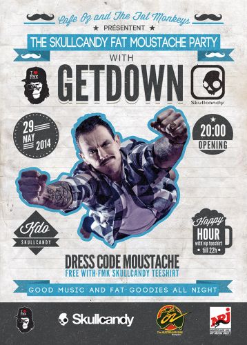 SkullCandy Fat Moustache Party