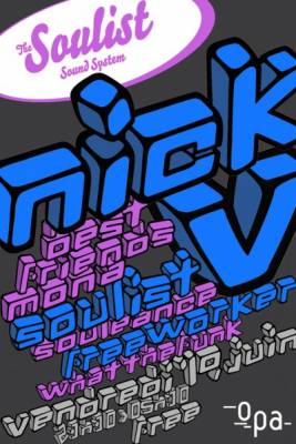 Soulist Sound System invite Nick V