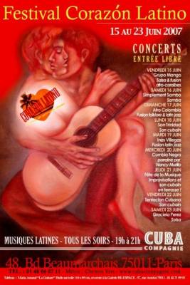 Festival Corazon latino ! Concerts Salsa et musiques latines en entrée libre !