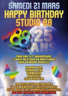 HAPPY BRITHDAY (25 ANS) @ STUDIO 88