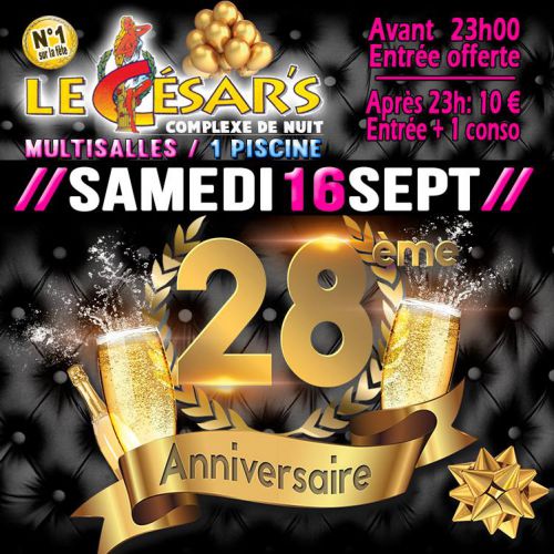 28e Anniversaire du César’s