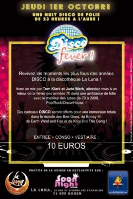 Soirée disco fever ,exclu soonnight …