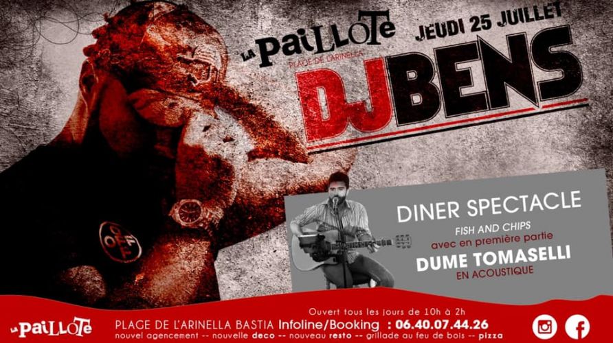 la paillote reçoit DJBENS .