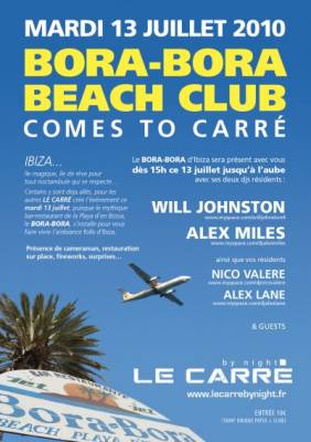 BORA BORA BEACH CLUB COMES TO CARRE !!