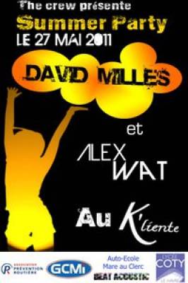 SUMMER PARTY avec David Milles (Fun Radio) & Alex Wat @ K’Liente
