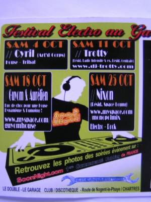 festival electro au garage