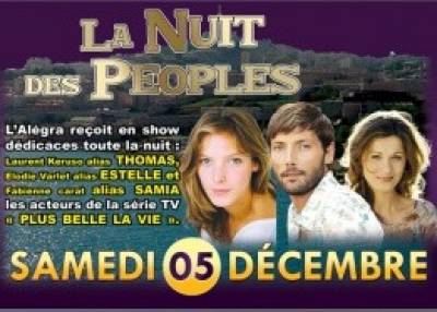 La nuit des Peoples PLUS BELLE LA VIE