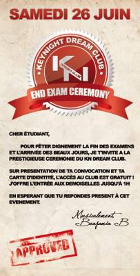end exam ceremony