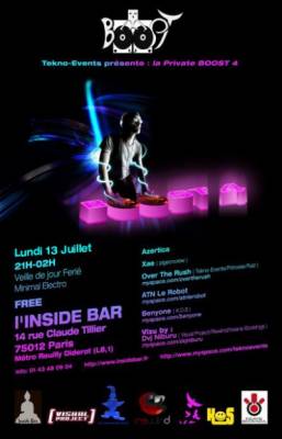 Private Boost 4 @ Inside Bar (Benyone,ATN le Robot…)