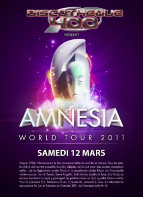 Amnesia World Tour 2011