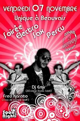SOIRÉE ELECTRO – SAX – PERCU