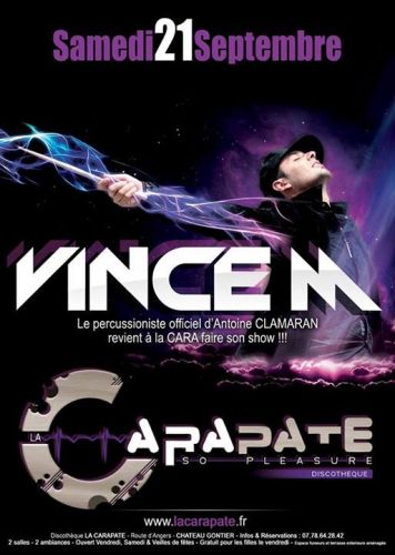 Vince M en live