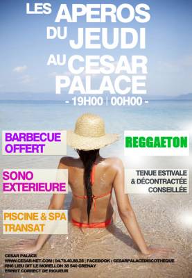Les apéros du jeudi au Cesar palace