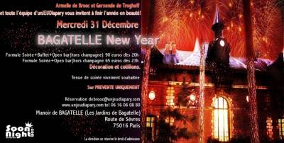 Votre REVEILLON 2009 **MANOIR de BAGATELLE**