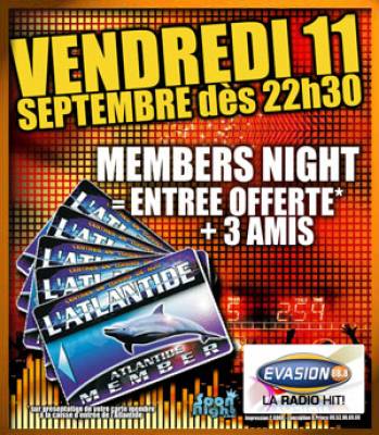 Nuit des Membres Atlantide