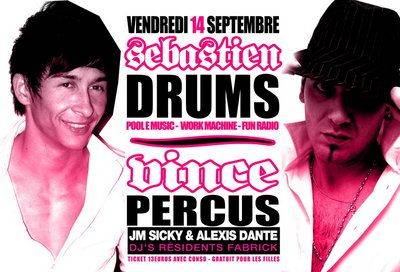 Sébastien DRUMS ‘ Vince PERCUS