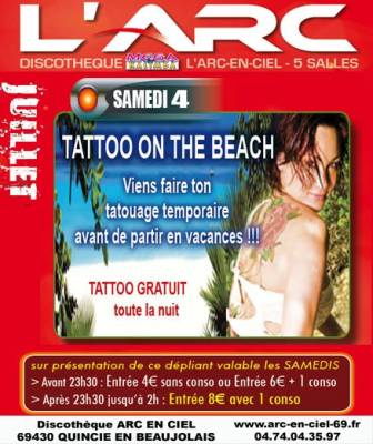 Tattoo on the beach