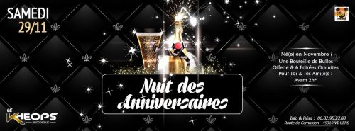 ♦ NUIT DES ANNIVERSAIRES (NOVEMBRE) ♦