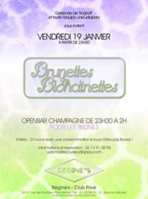 Spéciale Brunes chez Regine’s