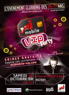 Beziers NRJ Mobile VIP Party Soirée Ado