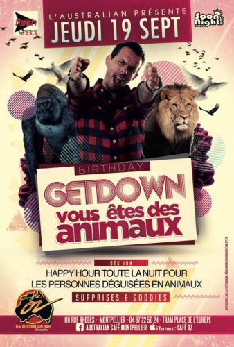Birthday Dj Getdown vous etes des animaux