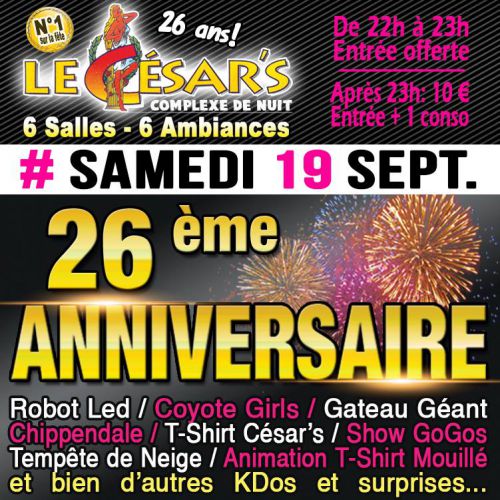 26e ANNIVERSAIRE