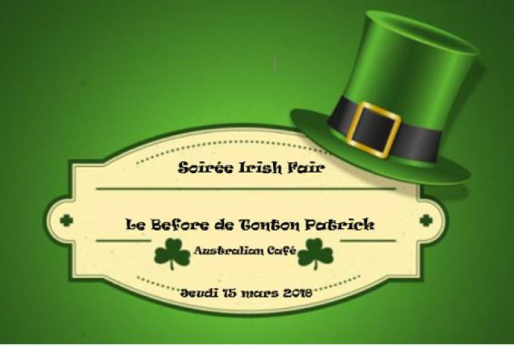 Soirée Irish Fair – Le Before de Tonton Patrick !