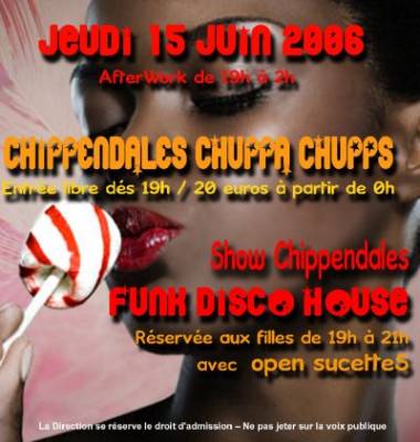CHIPPENDALES CHUPPA CHUPS