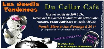 Les Jeudis Tendances du CELLAR CAFE