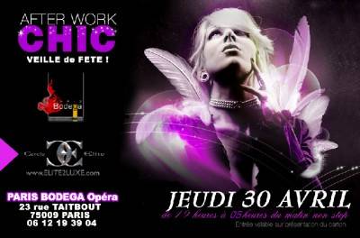 AFTERWORK DE LUXE 18H30 – 5H @PARIS BODEGA BY ALAIN & MOZZA