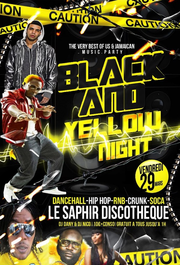 Black and yellow night