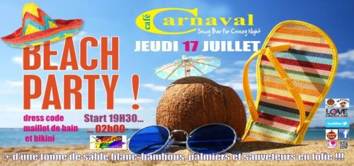 Before BEACH PARTY @ Le Carnaval Café