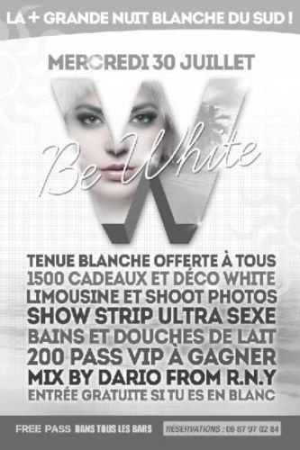 Soirée  BE WHITE @ Le Playa