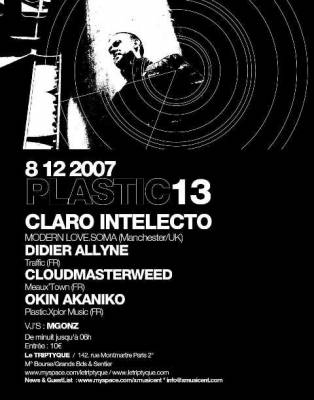 PLASTIC#13 feat. MODERN LOVE:::Claro Intelecto Live..!