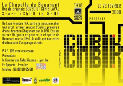 TEK IT !  PRESENTE : CUBIK