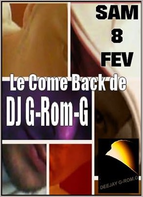 Le come back de DJ G-rom-G