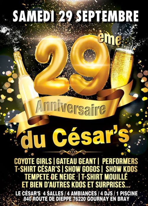 29ème Anniversaire du césar’s