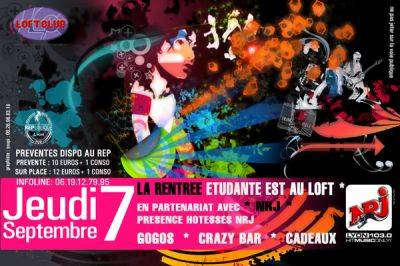La Rentrée Etudiante au Loft