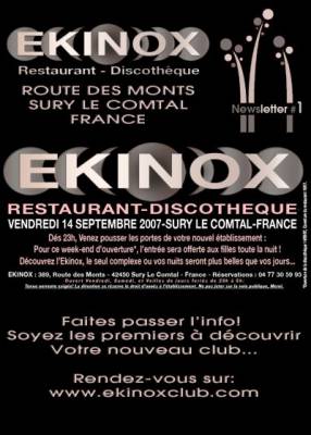 ouverture de L’EKINOX