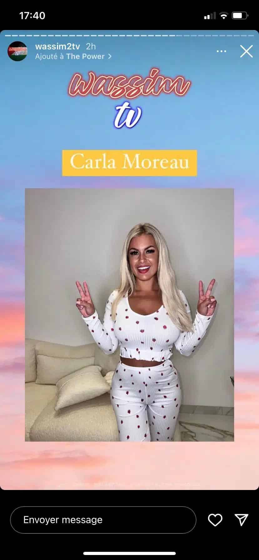 Carla Moreau retour 