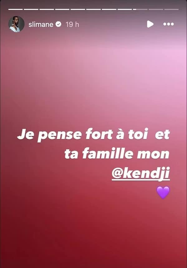 Slimane apporte son soutien à Kendji Girac