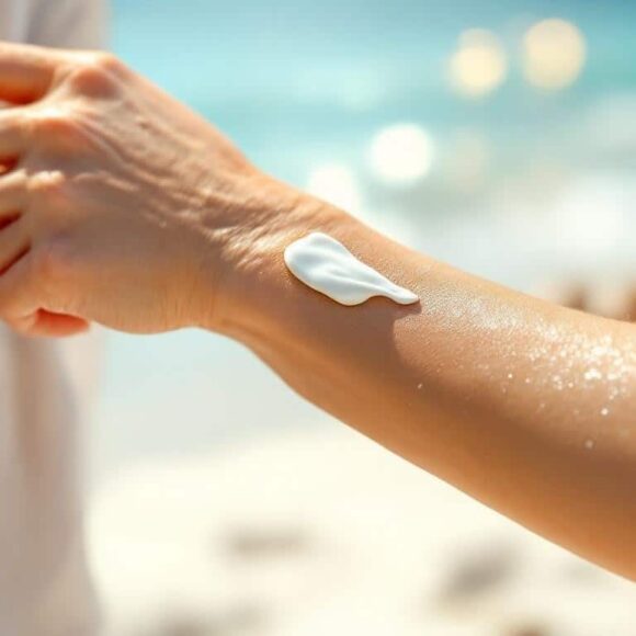 Erreur d'application crème solaire