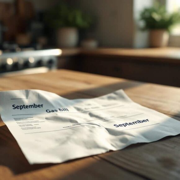 Facture de gaz septembre