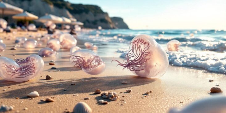 invasion de méduses Méditerranée