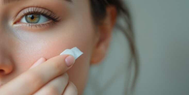 Retirer un poil sur le visage
