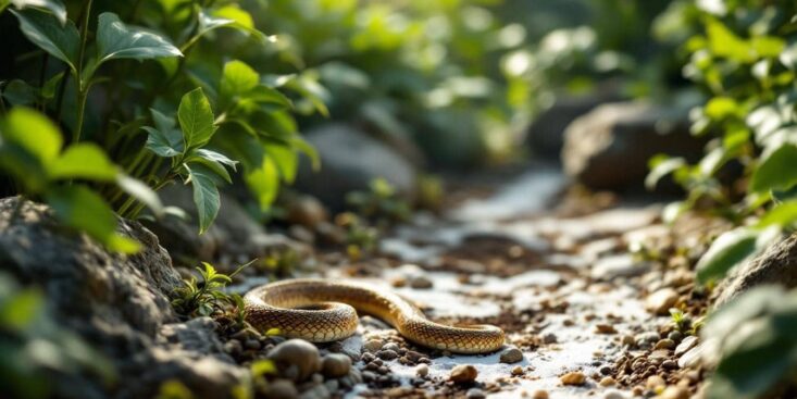Détecter les serpents dans le jardin